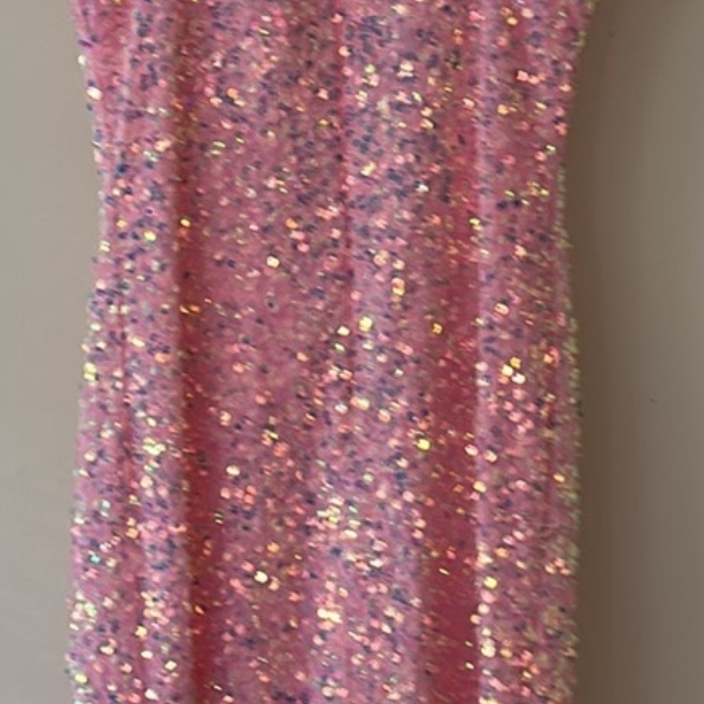 Darling Pink Glitter Kids Dress